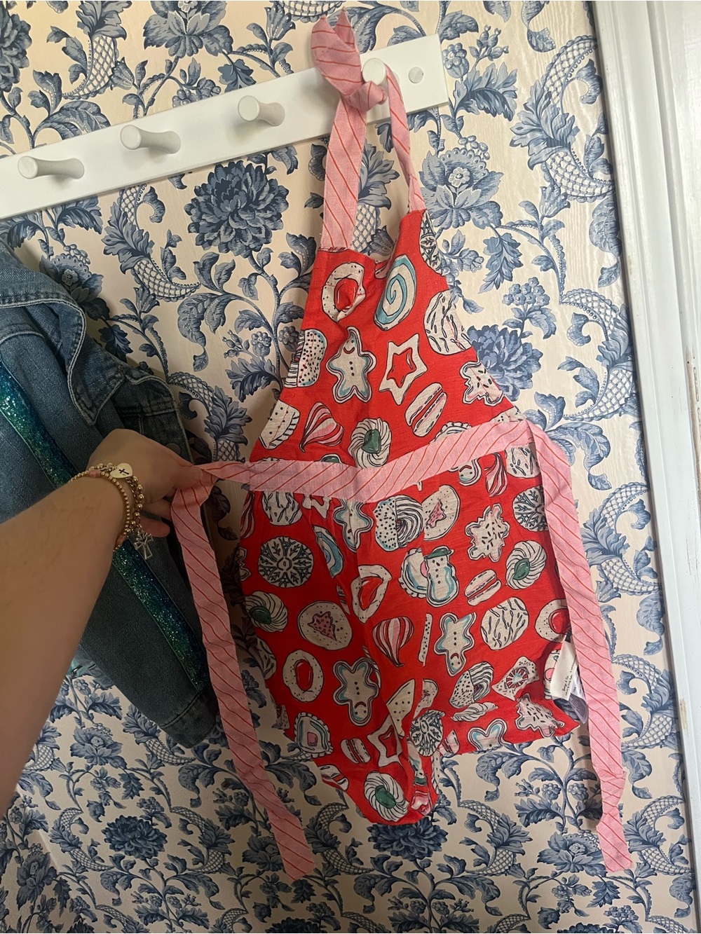 Anthropologie and George and Viv kids Christmas cookie apron